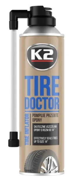 K2 Tire Doctor B310 koło zapasowe w sprayu, pompuje przebite opony 400 ml