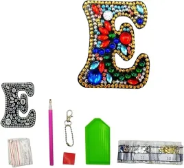 medoyoh-brelok-diy-litera-e-diamentowy-haft-akrylowy-personalizowany