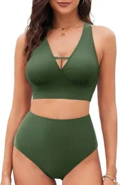 bikini-stroj-kapielowy-zielony-s-tuopuda-z-wysokim-stanem
