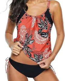 stroj-kapielowy-tankini-ponceau-czerwony-w-kwiaty-xl