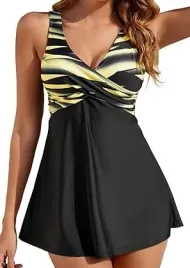 tankini-damskie-z-szortami-xxxl-czarno-zolte