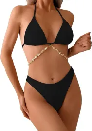 bikini-damskie-z-muszelkami-wysoki-stan-czarny-chechury-xl