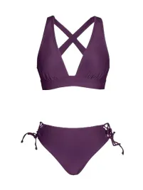 bikini-damskie-fioletowe-v-neck-krzyzowane-plecy-m-cupshe