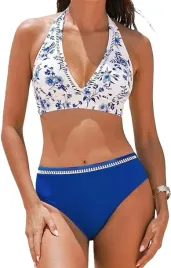bikini-damskie-wysokim-stanem-wiazane-teksturowane-kwiatowe-l-cupshe