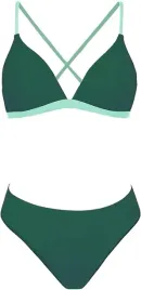 bikini-damskie-dwuczesciowe-v-neck-cross-back-zielone-m-cupshe