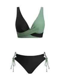 damskie-bikini-czarno-zielone-xl-wiazany-cupshe