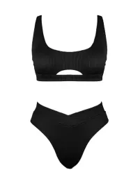 bikini-damskie-wysoki-stan-kwadratowy-dekolt-czarne-l-cupshe