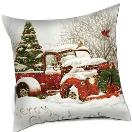poszewka-swiateczna-45x45-cm-czerwony-truck-z-choinka