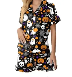 pizama-damska-halloween-dynie-duchy-komplet-nocny-wygodny-l