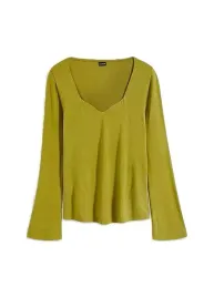 bodyflirt-bluzka-z-dlugim-rekawem-zielona-40-42