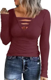 bluzka-henley-slim-fit-v-neck-prazkowana-bordowa-avozal