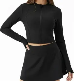 bluza-sportowa-damska-krotka-czarna-2xl