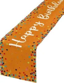 bieznik-na-stol-happy-birthday-pomaranczowy-40x140-dekoracja