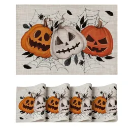 podkladki-na-stol-halloween-4-szt-dynia-pajeczyna-antyposlizgowe-30x45