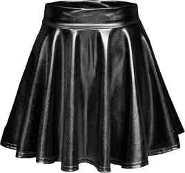 spodnica-z-polyskiem-i-elastyczna-talia-o-kroju-trapezu-exchic-czarna-xs