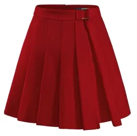 plisowana-mini-spodnica-z-paskiem-elegancka-czerwona-l
