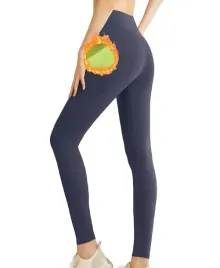 legginsy-damskie-wysoki-stan-ocieplane-granatowe-m