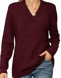 sweter-damski-dzianinowy-dekolt-v-elegancki-z-dlugim-rekawem-czerwony-l