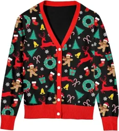 sweter-swiateczny-damski-xl-kardigan-zabawny-pierniki-czarny