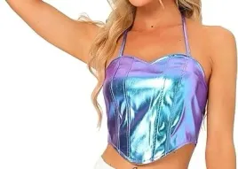 top-halter-allegra-k-blysk-na-festiwal-metaliczny-holograficzny-xl