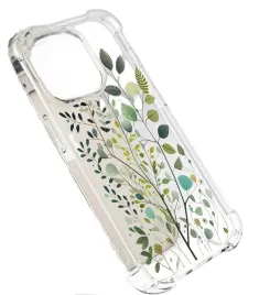 etui-iphone-15-pro-max-topgraph-kwiatowe-eukaliptus-przezroczyste