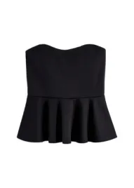 bodyflirt-czarny-top-z-falbanka-32-34