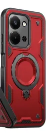 etui-pancerne-xiaomi-redmi-13c-poco-c65-szklo-uchwyt-ring-czerwony