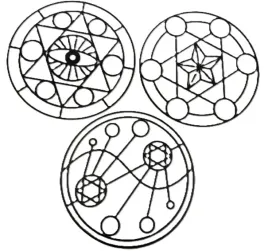 metalowa-dekoracja-scienna-geometryczna-czarna-28cm-zestaw-3-metatron