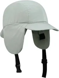 czapka-uszanka-z-daszkiem-zimowa-unisex-szara-wodoodporna