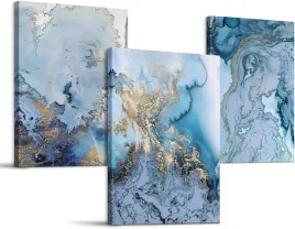 obraz-na-plotnie-niebiesko-zloty-abstrakcja-40x60-cm-3-sztuki