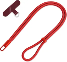 smycz-na-telefon-regulowana-43-cm-smycz-na-klucze-czerwona