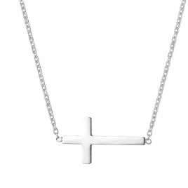 lancuszek-z-krzyzykiem-srebrny-20-cm-stal-chirurgiczna