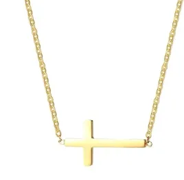 lancuszek-z-krzyzykiem-zloty-20-cm-stal-chirurgiczna