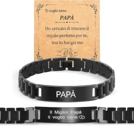 bransoleta-meska-czarna-papa-prezent-dla-taty