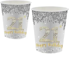 kubki-papierowe-16-sztuk-srebrne-21-urodziny-happy-birthday-250ml-popoyu
