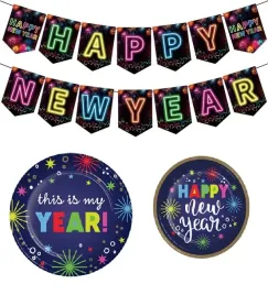 papierowe-talerzyki-100-szt-jednorazowe-girlanda-happy-new-year