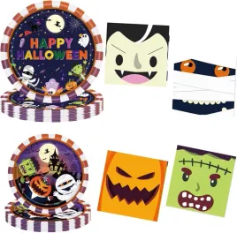 zestaw-papierowych-talerzykow-z-serwetkami-i-widelczykami-na-halloween