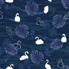 tapeta-samoprzylepna-veelike-granatowa-liscie-labedzie-445x300cm-winyl