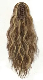doczepiany-kucyk-falowany-45cm-clip-in-przedluzka-wlosow-brazowe-z-blond