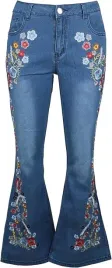 spodnie-damskie-jeansy-z-haftem-dzwony-niebieskie-3xl