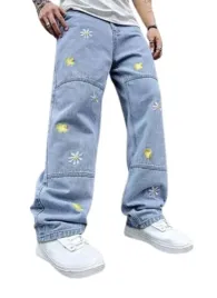 spodnie-jeansowe-meskie-zewool-baggy-haft-kwiatki-streetwear-r-xs