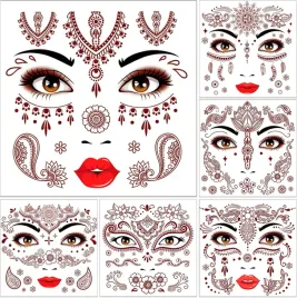 dpkow-12x-tatuaze-mandala-and-indyjska-koronka-wodoodporne-dlugotrwale