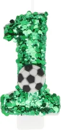swieca-urodzinowa-numer-1-pilka-nozna-zielone-dekoracja-tortu