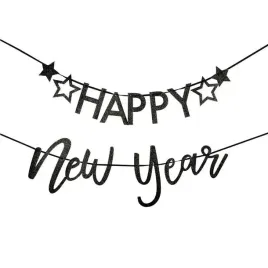 girlanda-brokatowa-czarna-trendhaus-metaliczna-happy-new-year