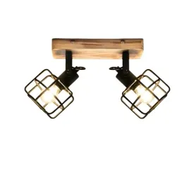lightoons-2-plomienny-reflektor-sufitowy-led-drewno-czarny-e14