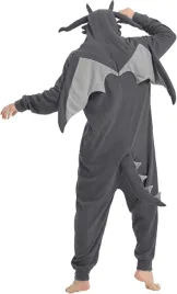 pizama-onesie-smok-kostium-na-halloween-kombinezon-szary-m
