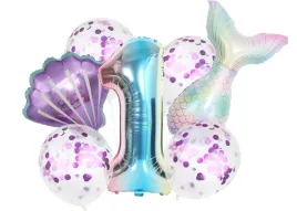 balony-na-1-urodziny-zestaw-balonow-urodzinowych-7szt-syrenka