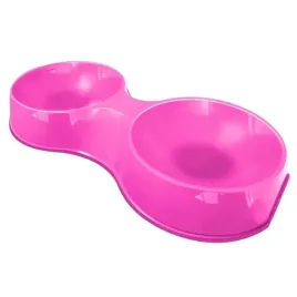 miska-plastikowa-dla-psa-kota-animalplast-podwojna-190-ml-rozowa