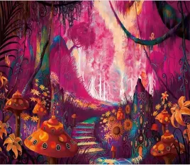 gobelin-materialowa-dekoracja-scienna-200x150cm-szkieletowy-las