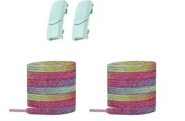 elastyczne-sznurowadla-z-zielonym-zapieciem-magnetycznym-kolorowe100-cm